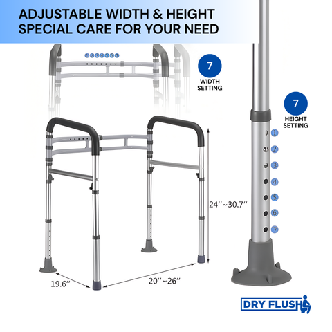 Toilet Safety Frame with Handles