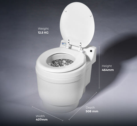 Laveo DryFlush Portable Toilet - BLACK EDITION! - Dryflush Australia