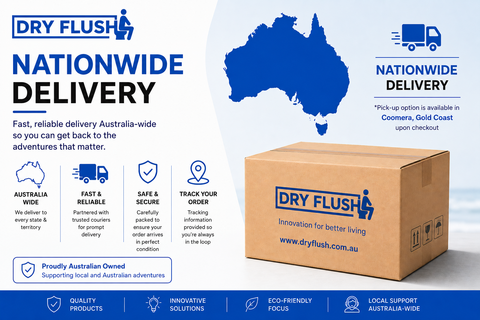 Laveo™ DryFlush Portable Toilet - BLACK EDITION!