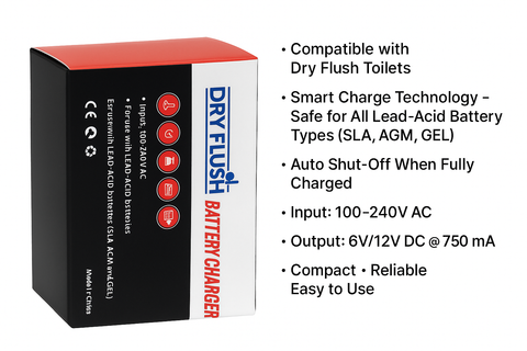 Battery Charger for Laveo DryFlush Toilet 12V 750mA – 240V AU Plug