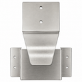 Metal bracket with mounting holes on a white background