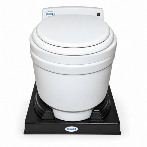 DryFlush toilet installed on lift kit