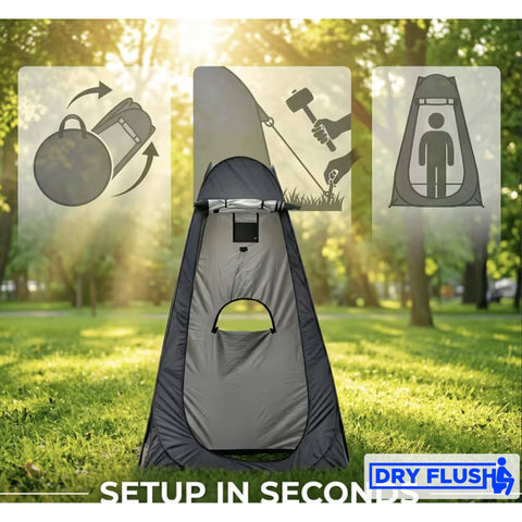 DryFlush Pop-Up Privacy Tent