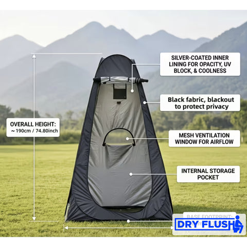 DryFlush Pop-Up Privacy Tent